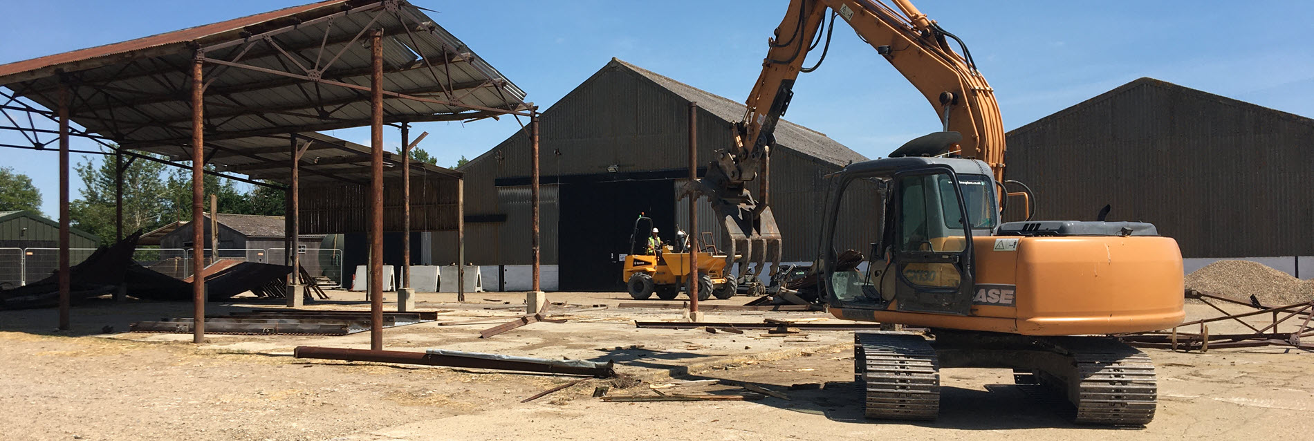 Demolition contractor for Dutch Barn in Westhorpe