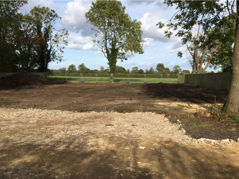 Site Clearance & Excavate Hardstanding Area, Cambridge Finch