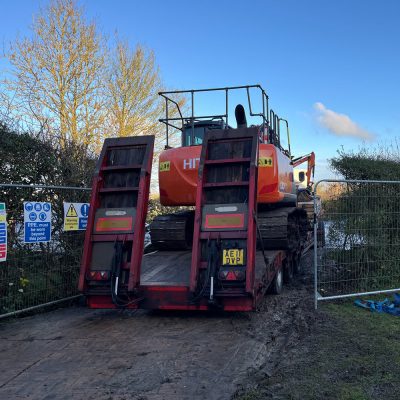 Completed groundworks for extension and annex in Great Sampford