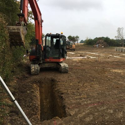 Site clearance for new dwelling and cartlodge buildings in Haughley Green