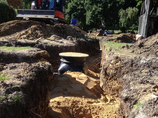 Coney Weston - Pipework installation for borehole system