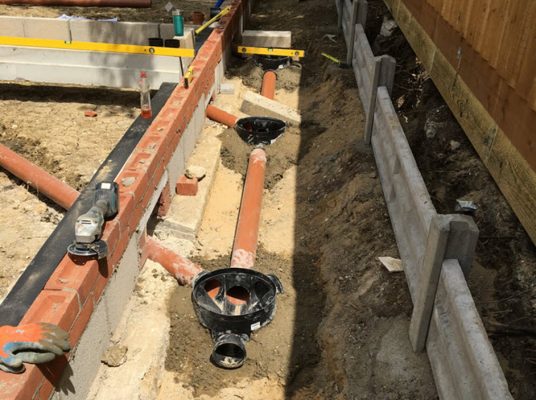 Cotton - Groundworks including drainage and block and beam installation