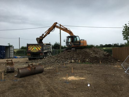 Cotton - Site clearance and access preparation for new build in Suffolk