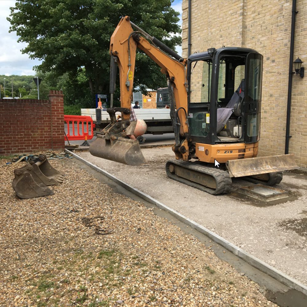 Finch Services plant machinery used for demolition and groundworks projects
