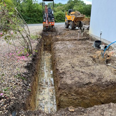 Full groundworks package to DPC for new dwelling in Weatherden