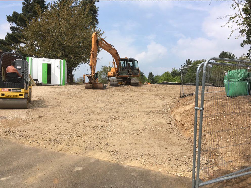 Commercial site setup and groundwork project in Semer Suffolk