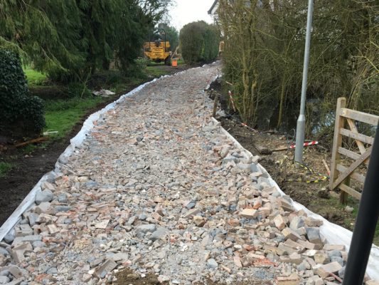 Excavation and driveway preparation in Suffolk
