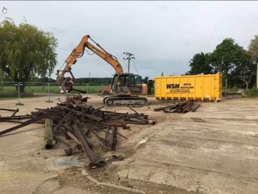 Westhorpe - Cleared site after barn demolition