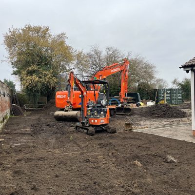 clearing the area at refurbished pub in Elmswell