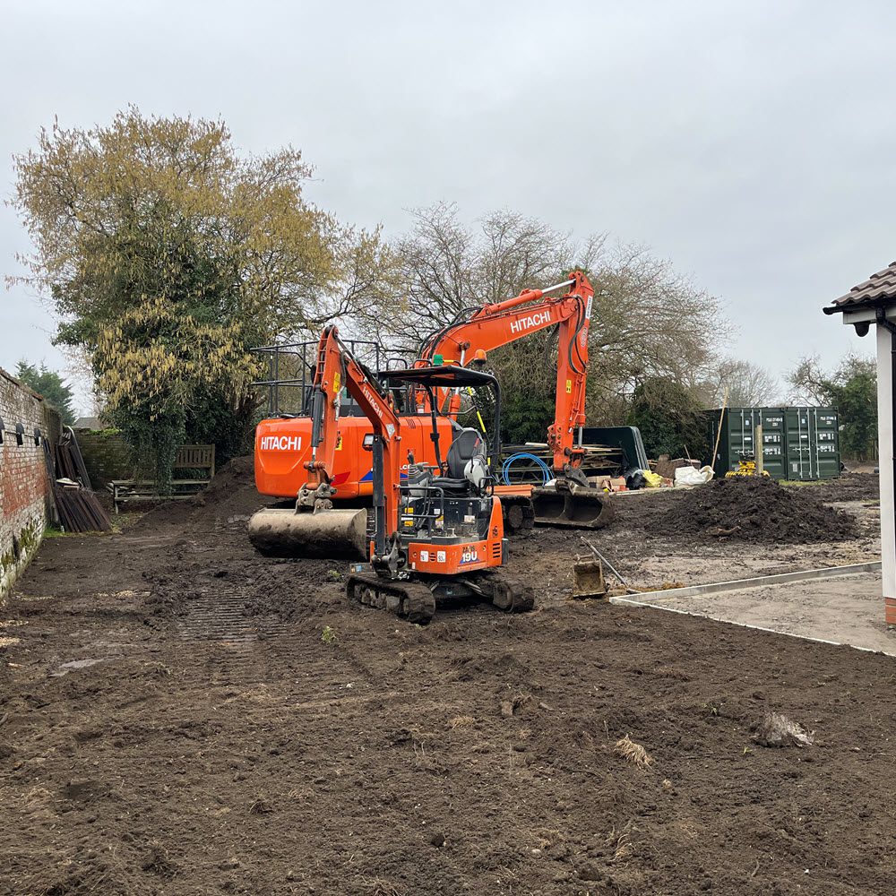 clearing the area at refurbished pub in Elmswell