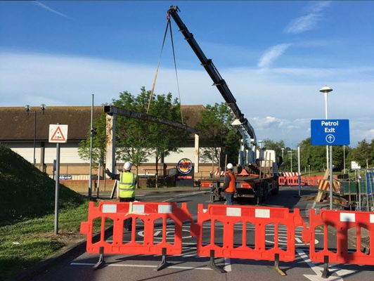 Commercial access improvement works in Copdock Ipswich