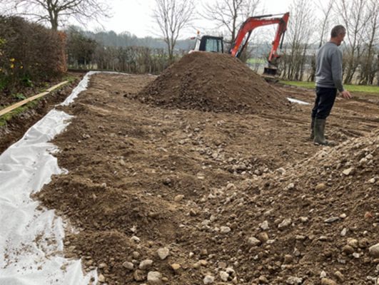 Excavation for car park in Elmswell