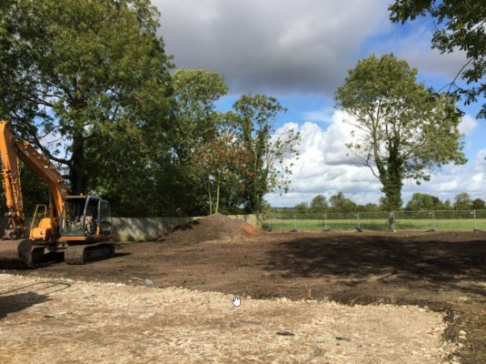 Completed hardstanding area in Cambridge