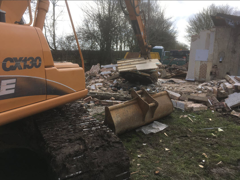 Demolition and asbestos removal works in Haverhill Suffolk