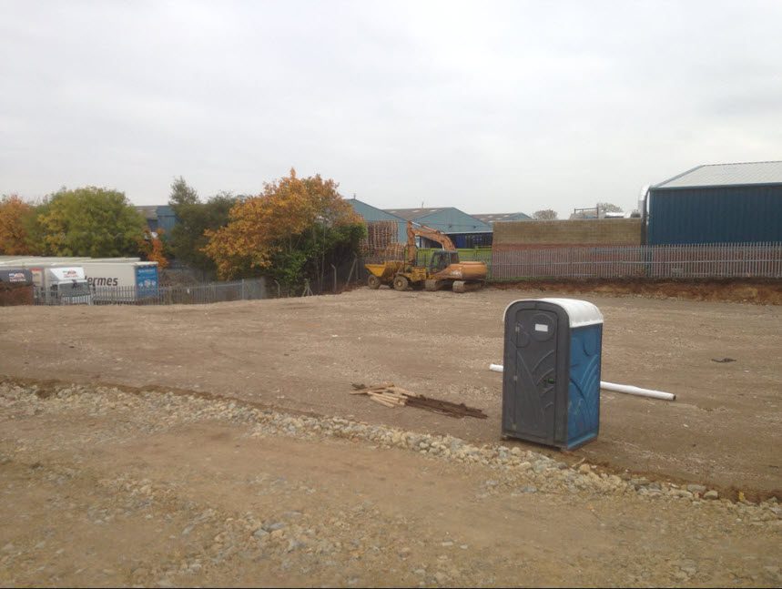 Excavation and ground levelling for car park in Newmarket