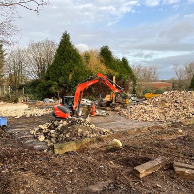 Water tank removal and concrete breakup in Keddington