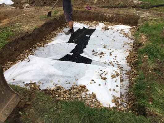 Groundworks to DPC for new dwelling in Wetherden